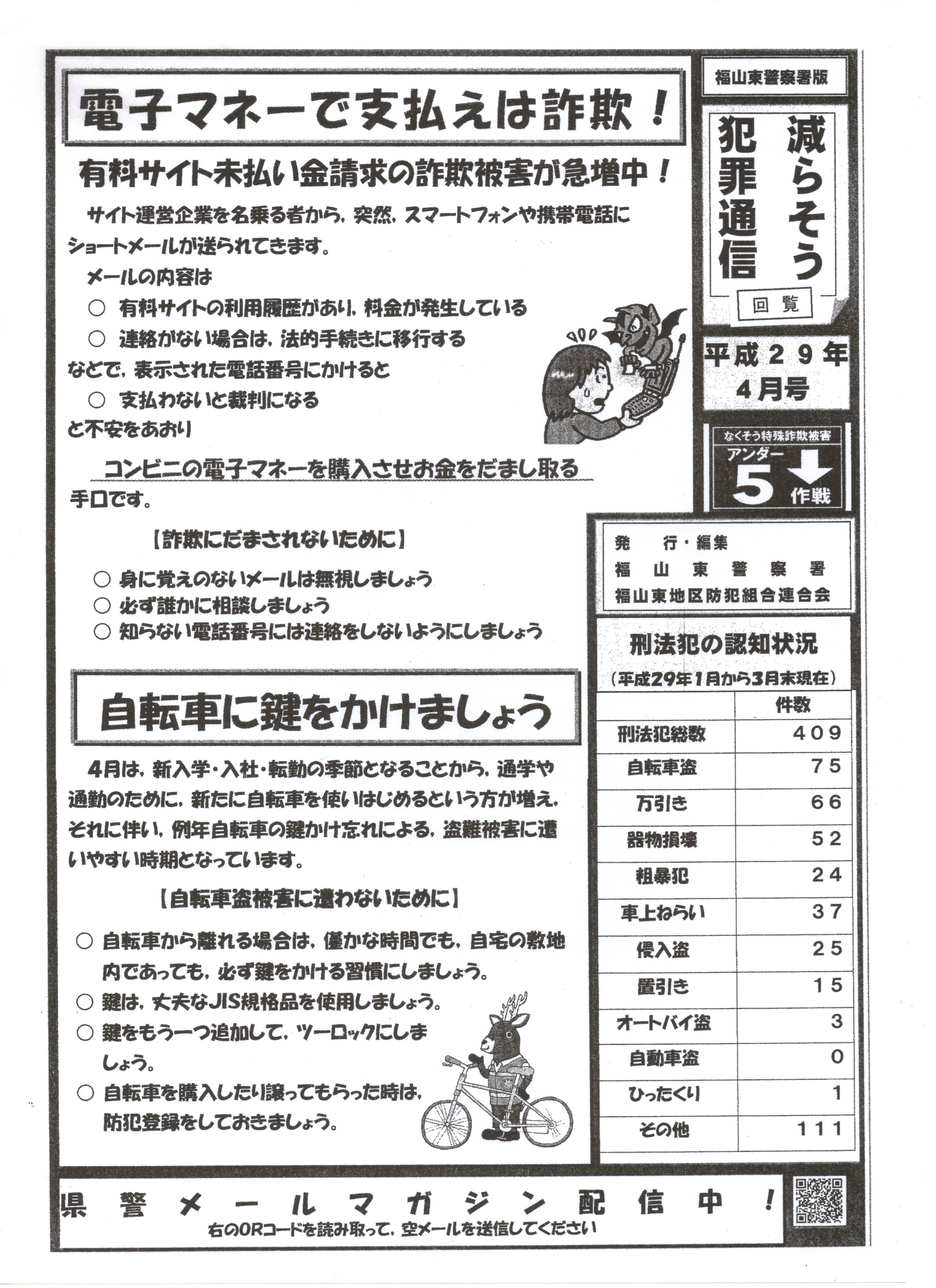 福山東警察署だより